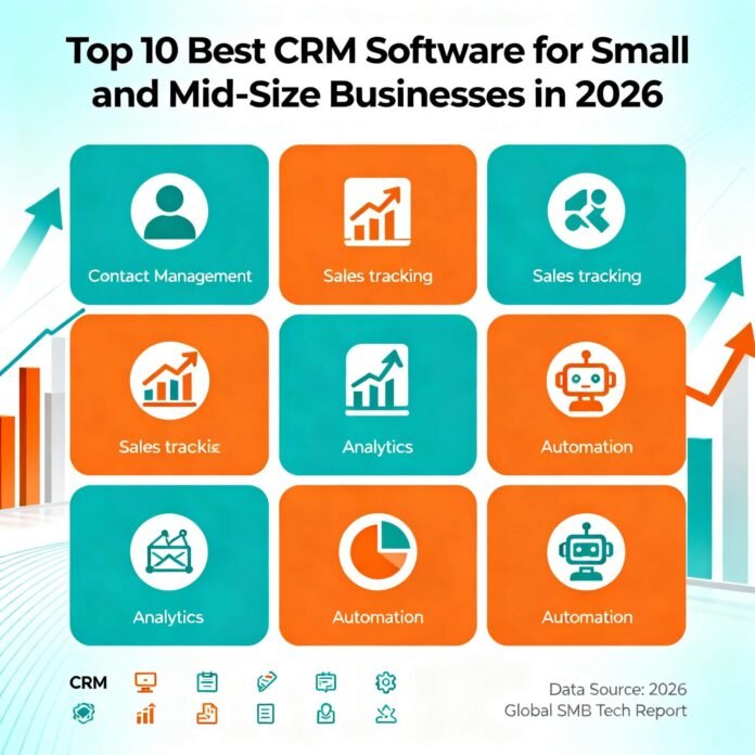 Top 10 Best CRM Software for Small and Mid-Size Businesses in 2026 Top 10 Best CRM Software for Small and Mid-Size Businesses in 2026